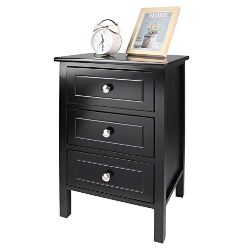 HYM Cassa da Comodino, 3 Cassetti Cassetto del Calendario Lato Cassetto da Letto