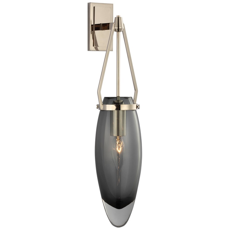 LED Wall Sconce from the Myla Collection in Polished Nickel Finish by Visual Comfort Signature