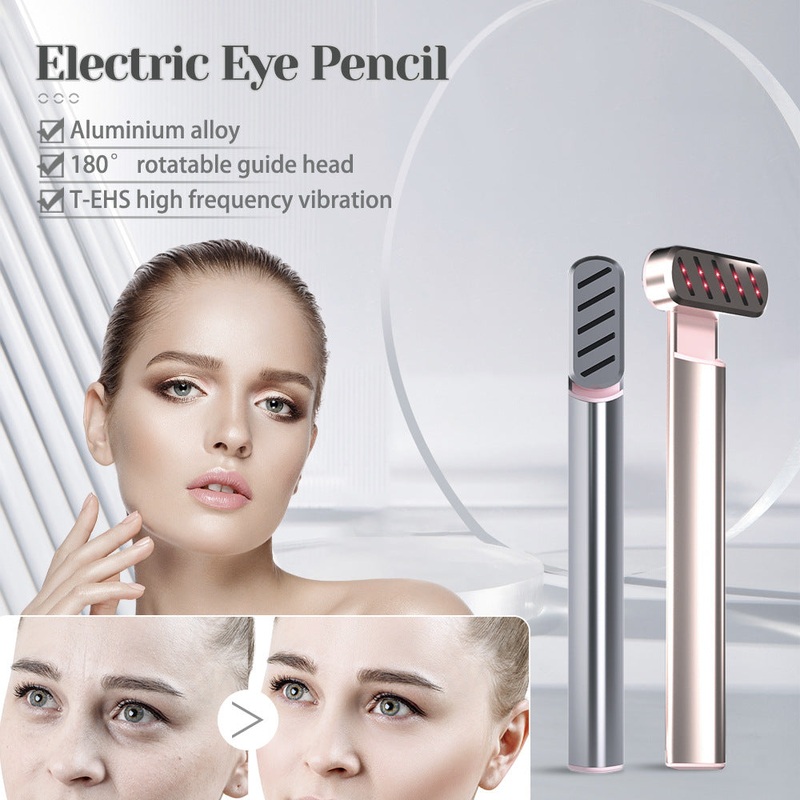 Rose Gold Anti-Aging Eye Care Device – 42C Heat, Red Light, High-Frequency Vibration