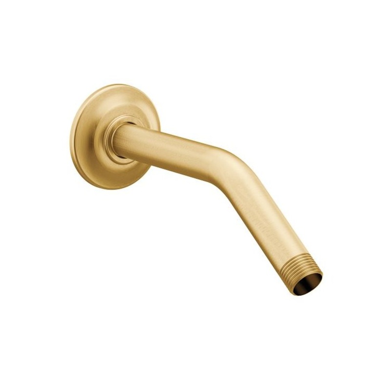Shower Arm Roth with Flange Brushed Gold 8 Inch 1/2 Inch IPS Metal