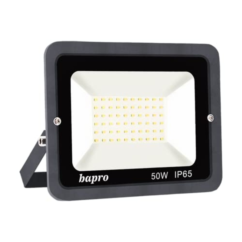 bapro Faretto 50W Fari LED per Esterno 3000K Bianco Caldo Proiettore Moda Leggero, Faro Impermeabile IP65 per Giardino Cortile, Lampada Luce Potente Super Luminosa