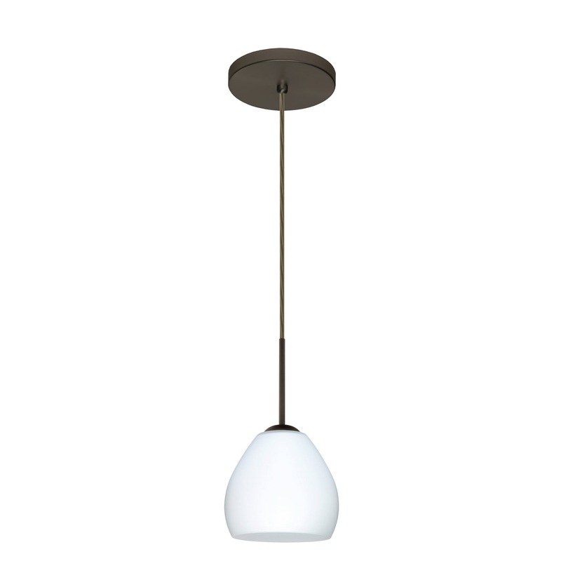 Besa 1BT-412207-LED-BR Bolla One Light Pendant Bronze