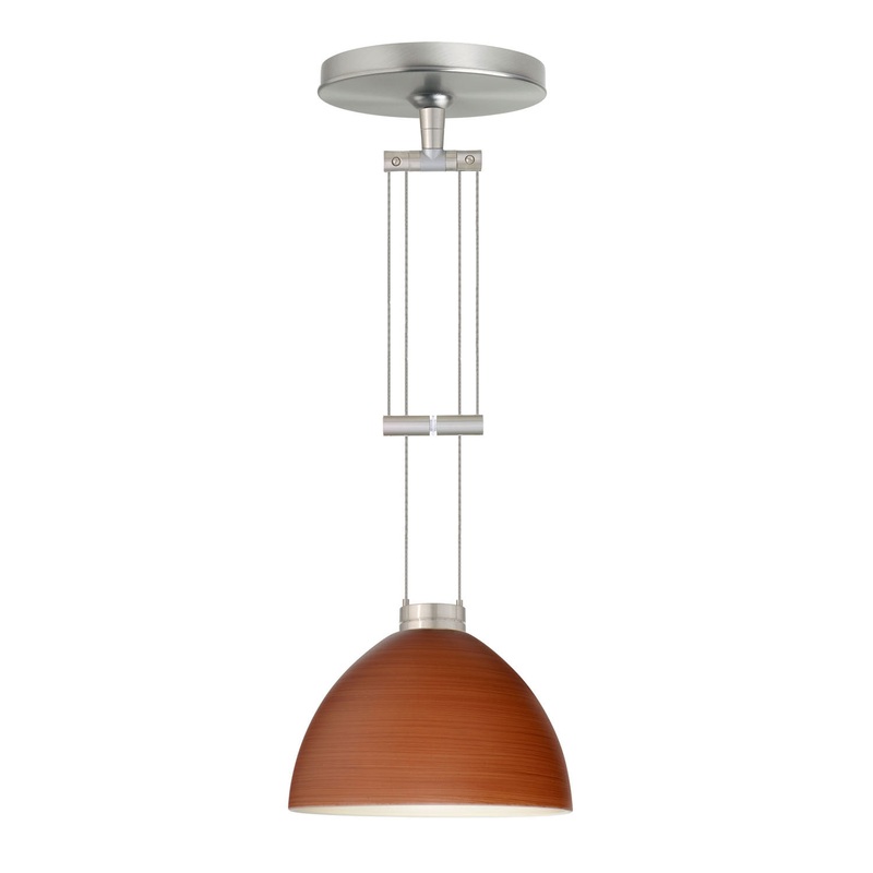 Besa 1XA-4679CH-SN Brella One Light Pendant Satin Nickel