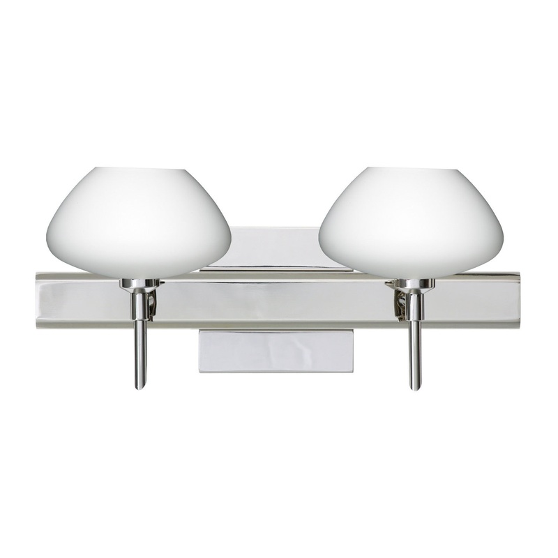 Besa 2SW-541007-CR-SQ Peri Two Light Wall Sconce Chrome (Discontinued)