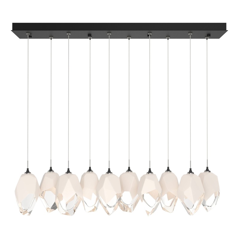 Chrysalis 10-Light Large Crystal Pendant Black White Crystal (WP)