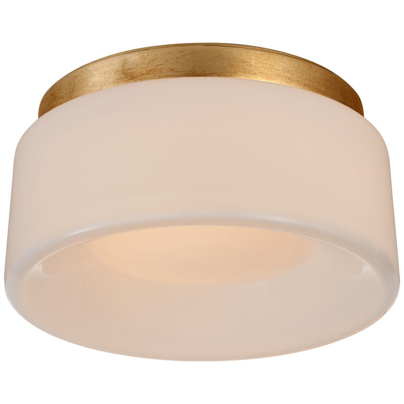 LED Flush Mount from the Halo Collection in Gild Finish by Visual Comfort Signature