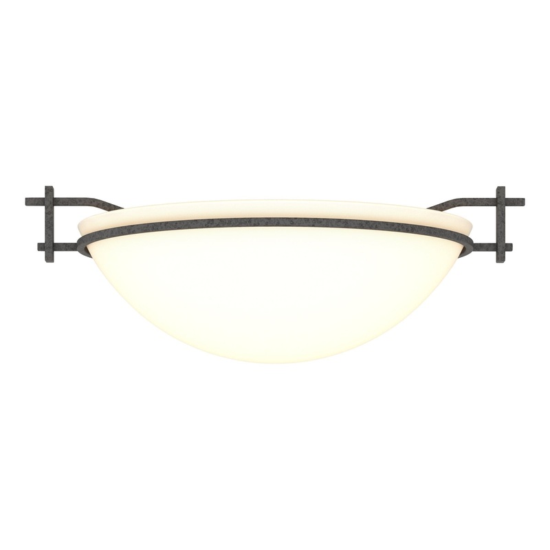 Moonband Semi-Flush Natural Iron Opal Glass (GG)