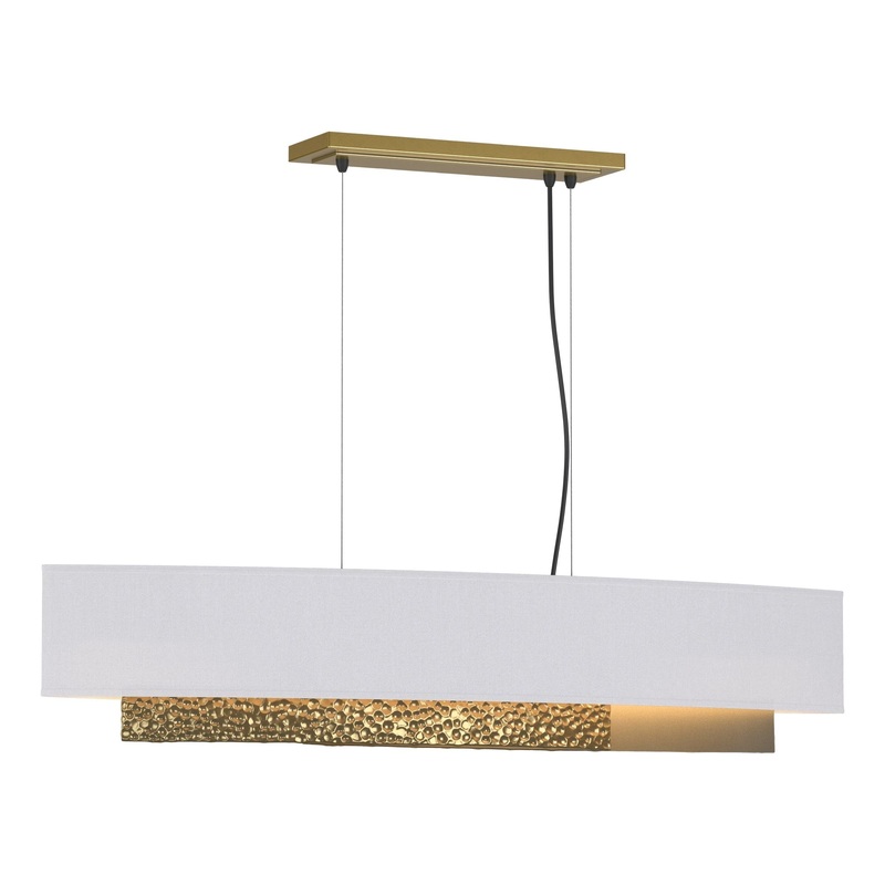 Oceanus Pendant Modern Brass Natural Anna Shade (SF)