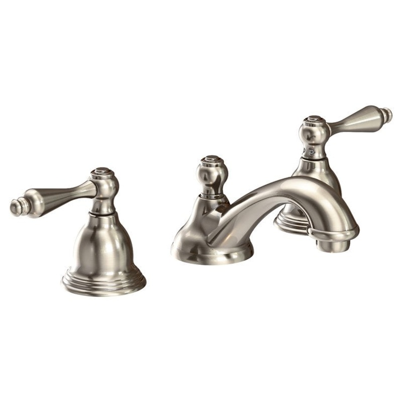 Seaport Two Handle Widespread Bathroom Faucet with Drain – Antique Nickel