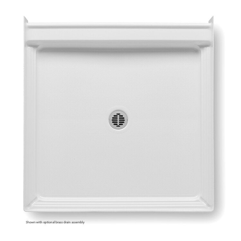Shower Base Shower Pan Biscuit 42 x 42 x 6 Inch Acrylic Center Drain
