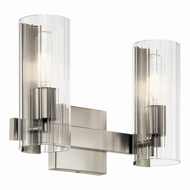 Two Light Vanity from the Jemsa Collection in Brushed Nickel Finish by Kichler