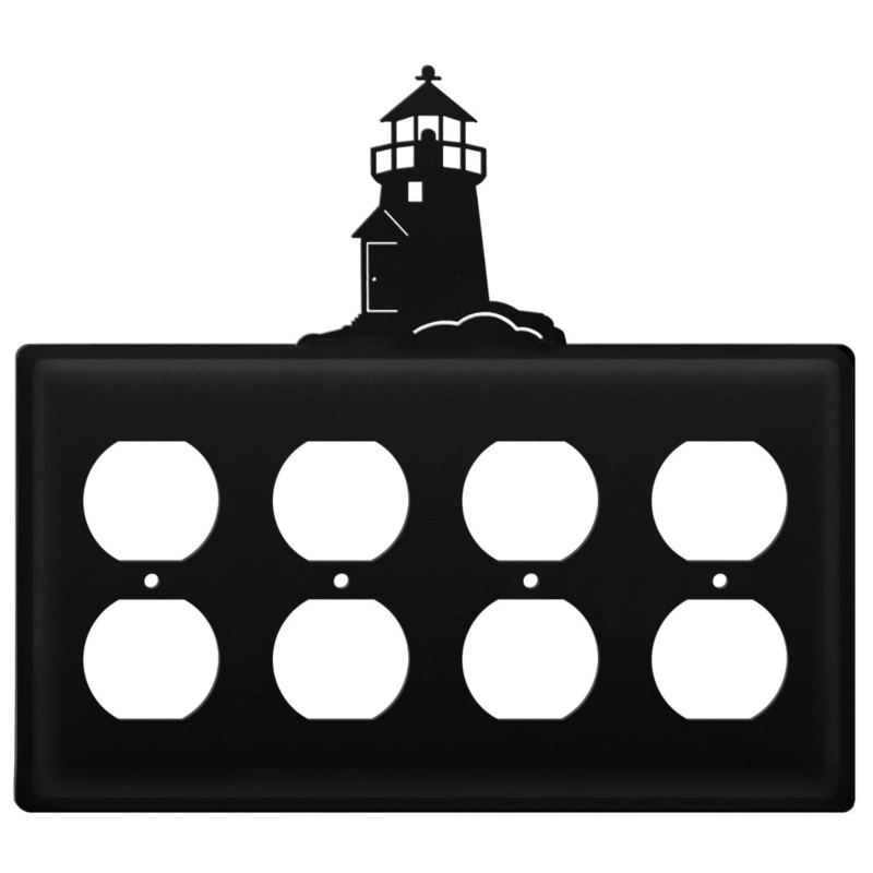 Village Wrought Iron EOOOO-10 Quad Lighthouse Quad Outlet Cover CUSTOM Product