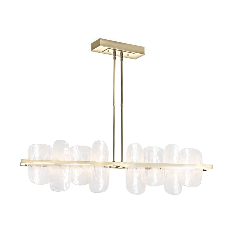 Vitre Large Linear LED Pendant Modern Brass