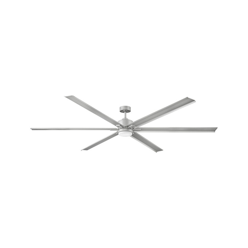 99″ Ceiling Fan from the Indy Maxx Collection in Brushed Nickel Finish by Hinkley