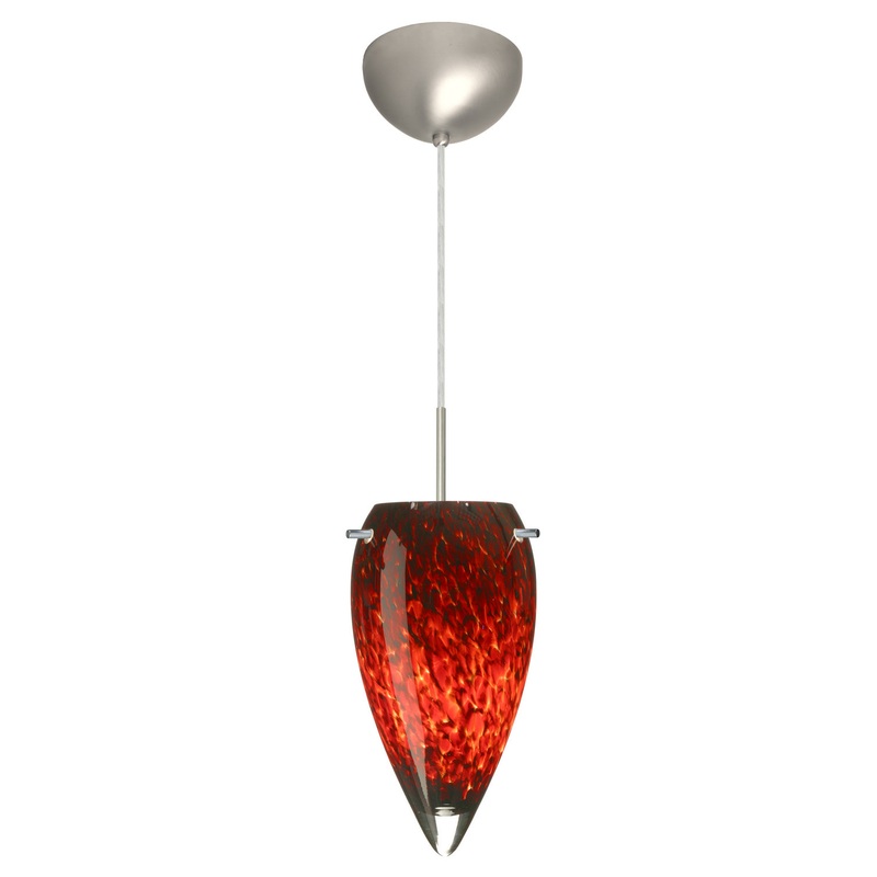 Besa 1JC-412541-LED-SN Juli One Light Pendant Satin Nickel (Discontinued)