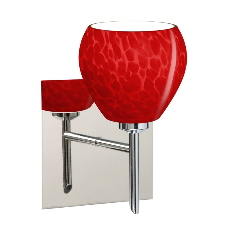 Besa 1SW-5605RC-LED-CR-SQ Besa Tay Tay Mini Sconce with Square Canopy LED Wall Sconce Chrome