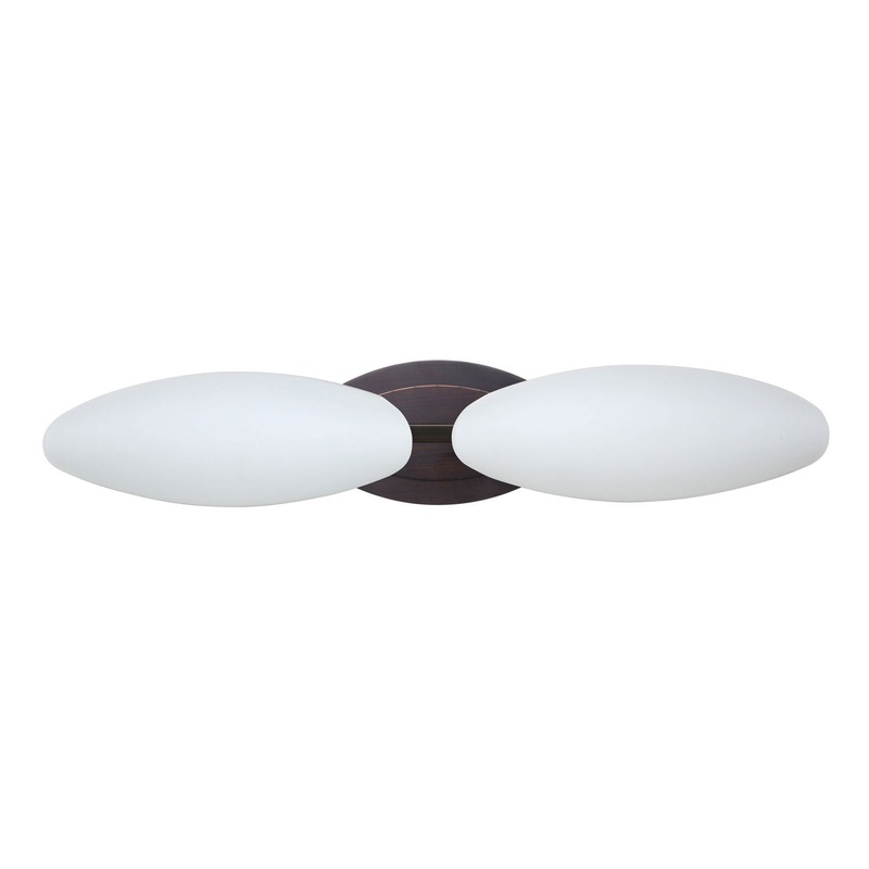 Besa 2WM-272707-BR Aero Two Light Wall Sconce Bronze (Discontinued)