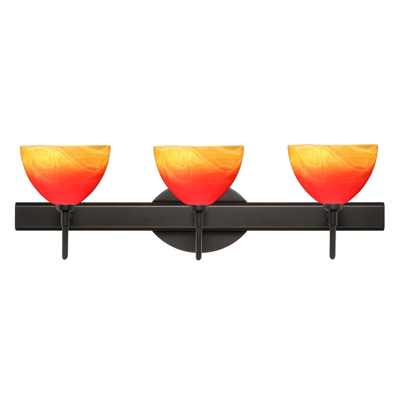 Besa 3SW-4679SL-BR Brella Three Light Wall Sconce Bronze