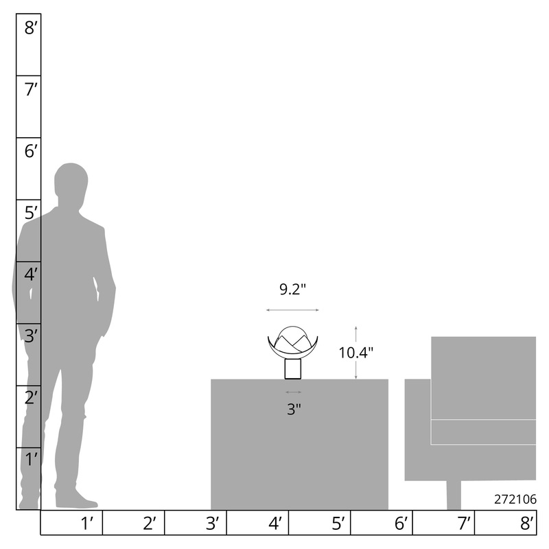 Blossom Mini Table Lamp Modern Brass Black Marble