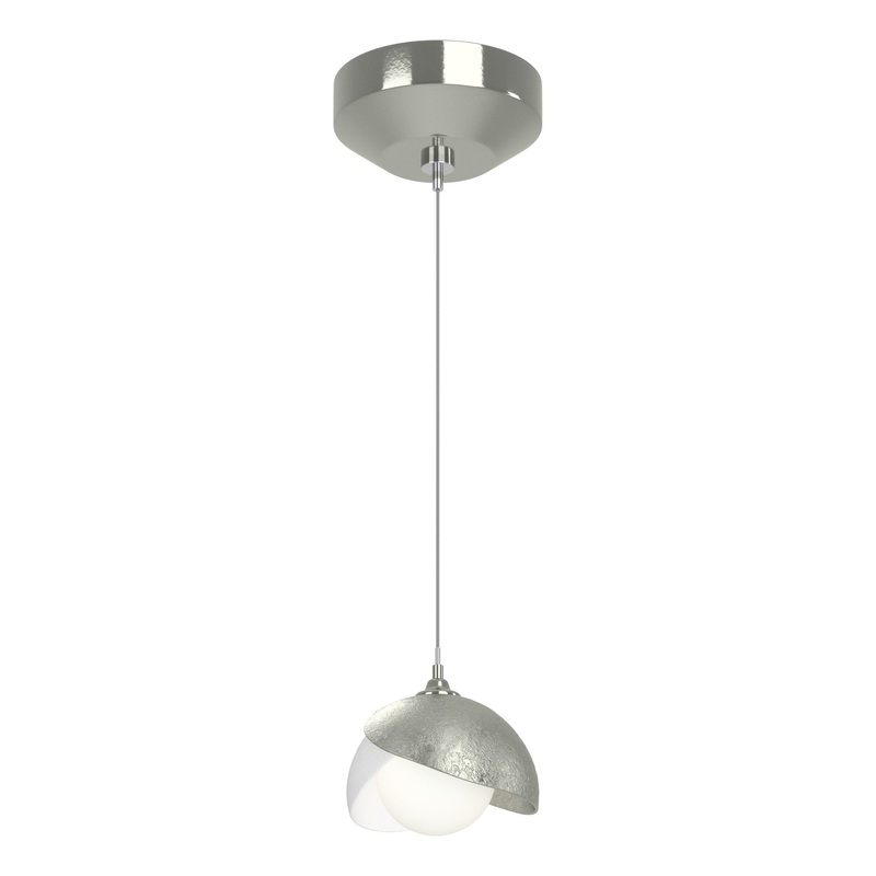 Brooklyn Double Shade Low Voltage Mini Pendant Sterling White