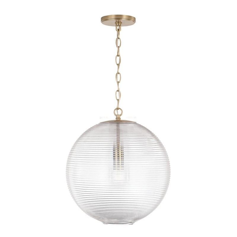 Capital Lighting 349911MA Dolan 1 Light Pendant Matte Brass