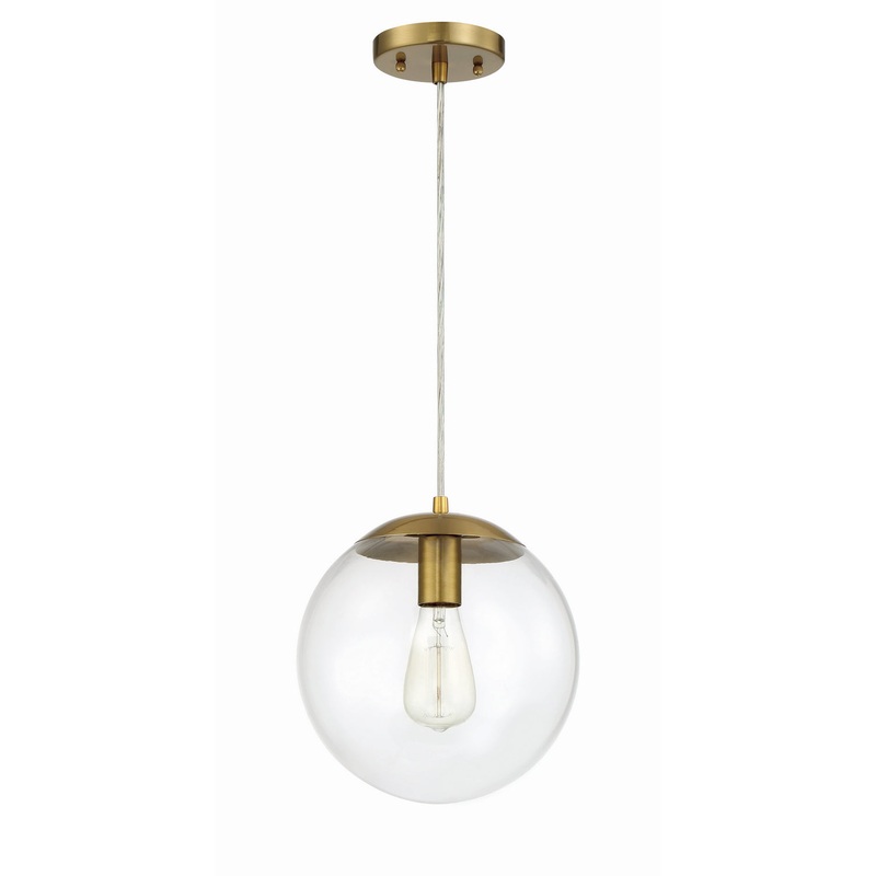 Craftmade 56891-SB Gaze One Light Pendant Satin Brass