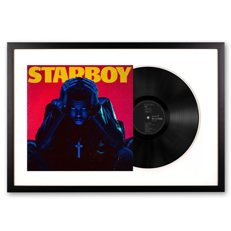Framed The Weeknd Starboy – Double Vinyl Album Art