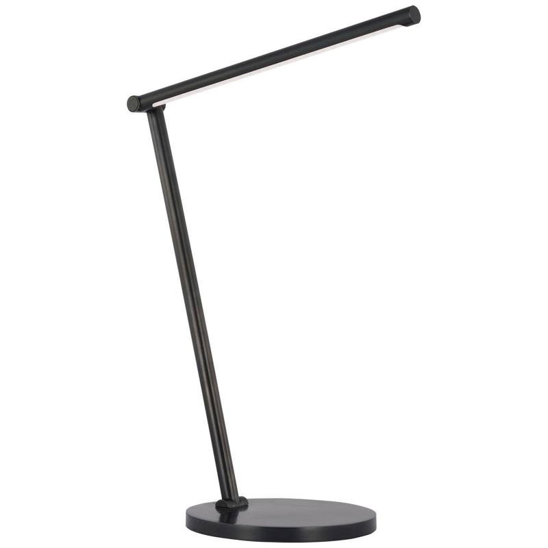 LED Desk Lamp from the Cona Collection in Bronze Finish by Visual Comfort Signature
