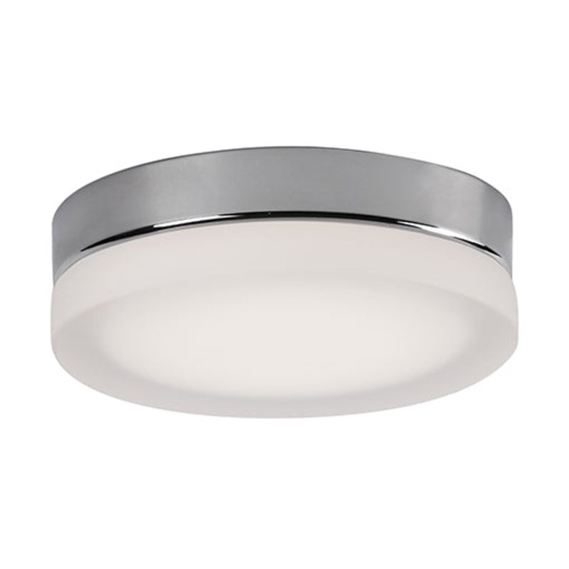 LED Flush Mount from the Bedford Collection in Chrome/Frosted Finish by Kuzco Lighting