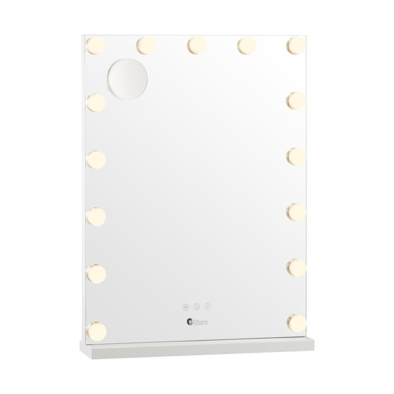 LED Makeup Mirror Bluetooth Hollywood 61x43cm