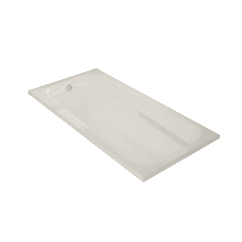 MAAX 100104-103-007 Timeless 72 x 36 Acrylic Alcove End Drain Aeroeffect Bathtub in Biscuit