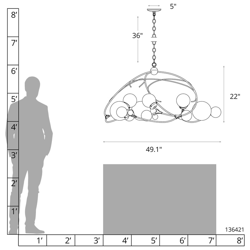 Sprig Circular Pendant Ink Opal Glass (GG)