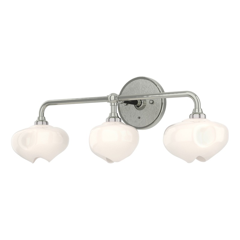 Ume 3-Light Curved Arm Bath Sconce Sterling Sterling