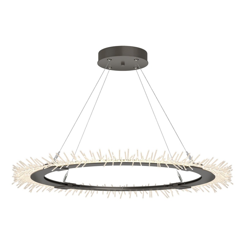 Anemone Circular LED Pendant Dark Smoke