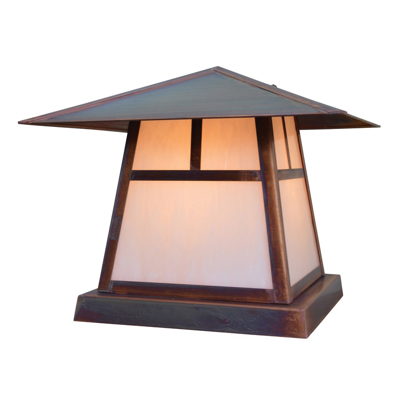 Arroyo CC-12TWO-RC Carmel One Light Column Mount Raw Copper