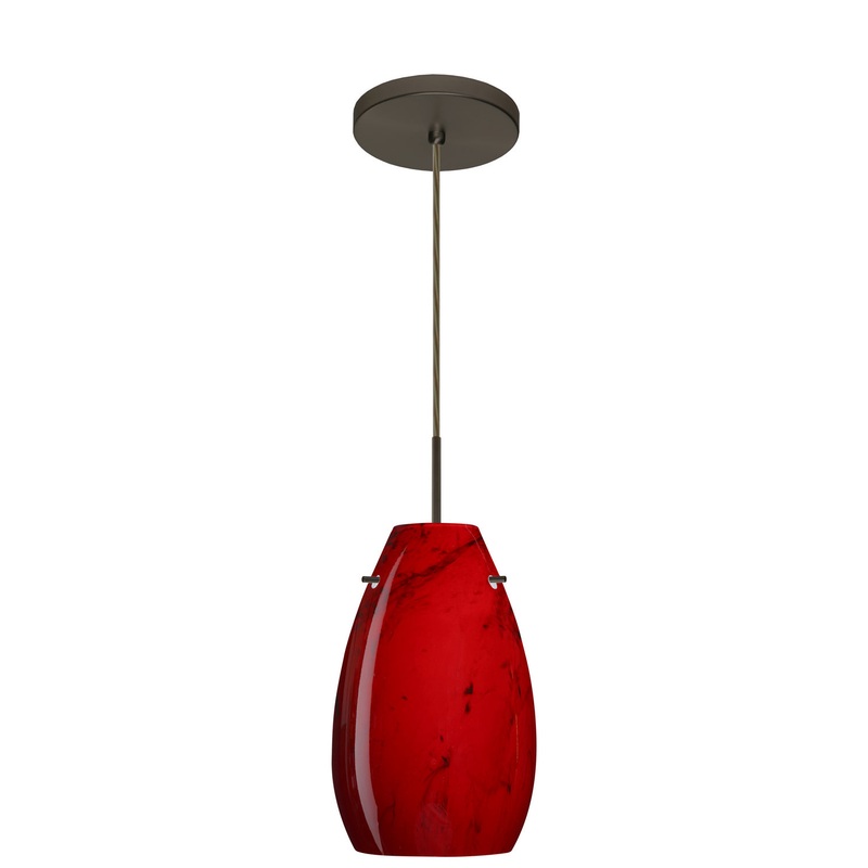 Besa 1JT-4126MA-LED-BR Pera One Light Pendant Bronze