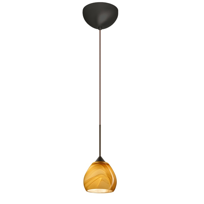 Besa 1XC-5605HN-BR Tay Tay One Light Pendant Bronze