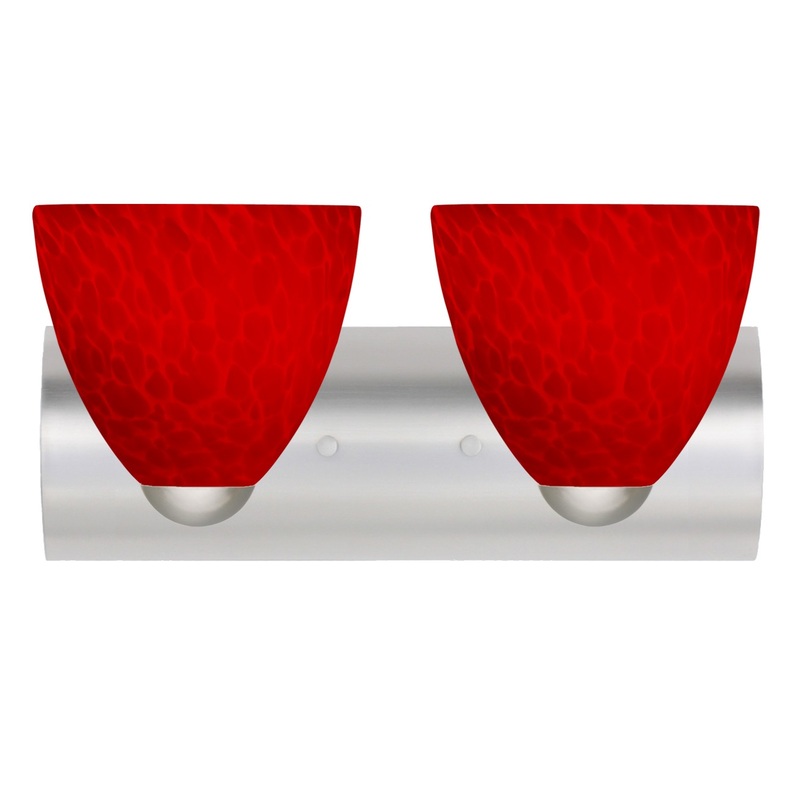 Besa 2WZ-7572RC-LED-SN Besa Sasha Vanity LED Wall Sconce Satin Nickel