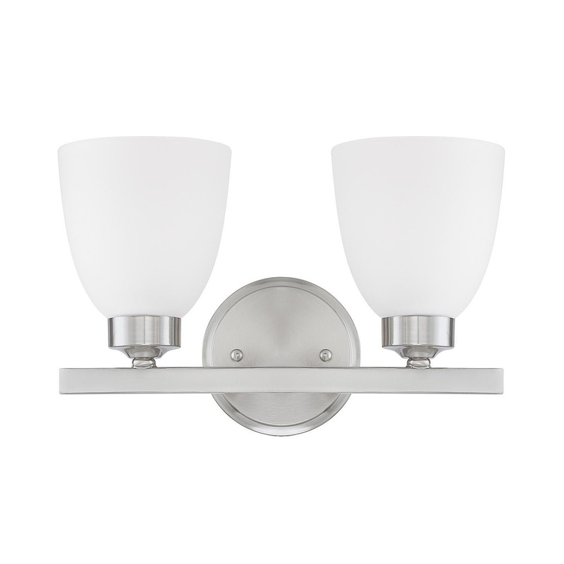 Capital Lighting 114321BN-333 Jameson 2 Light Vanity Brushed Nickel