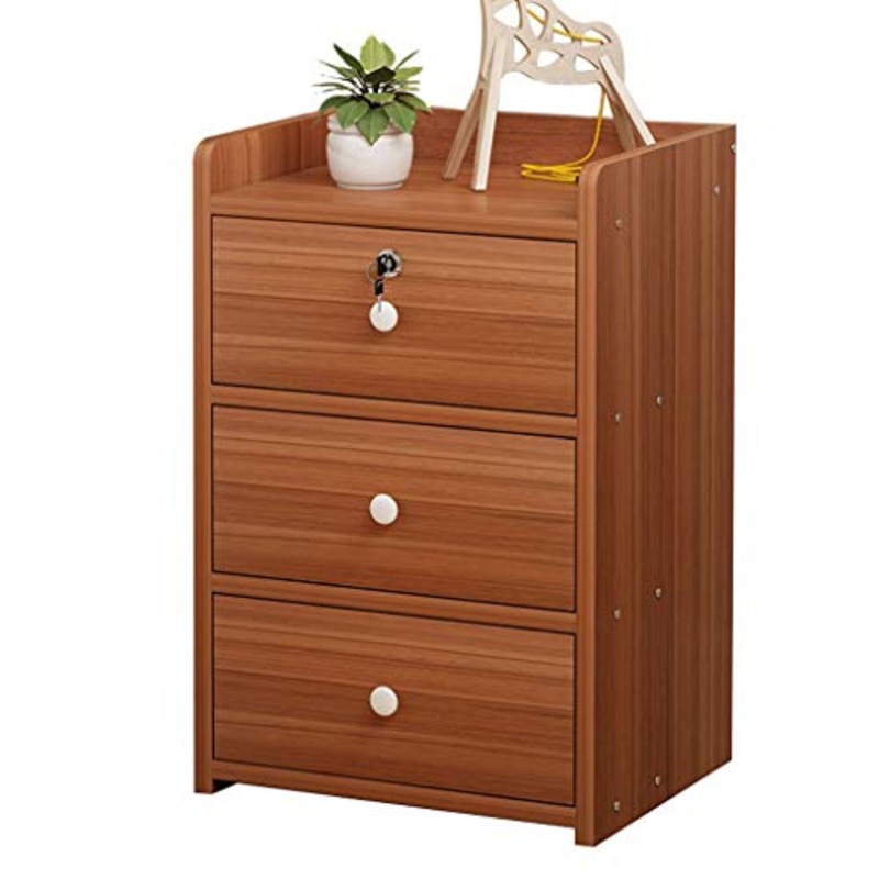 Comodino Moderno Semplice Offerta Speciale Armadietto Economico con Serratura Camera da Letto Semplice Piccolo Armadio FANJIANI