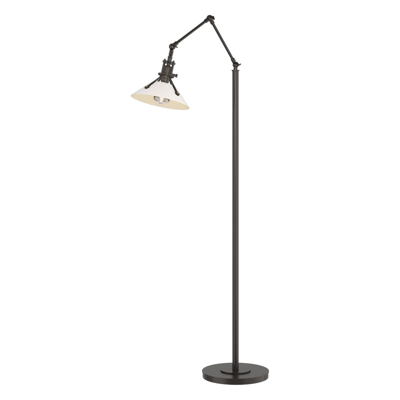 Henry Floor Lamp Oil Rubbed Bronze White