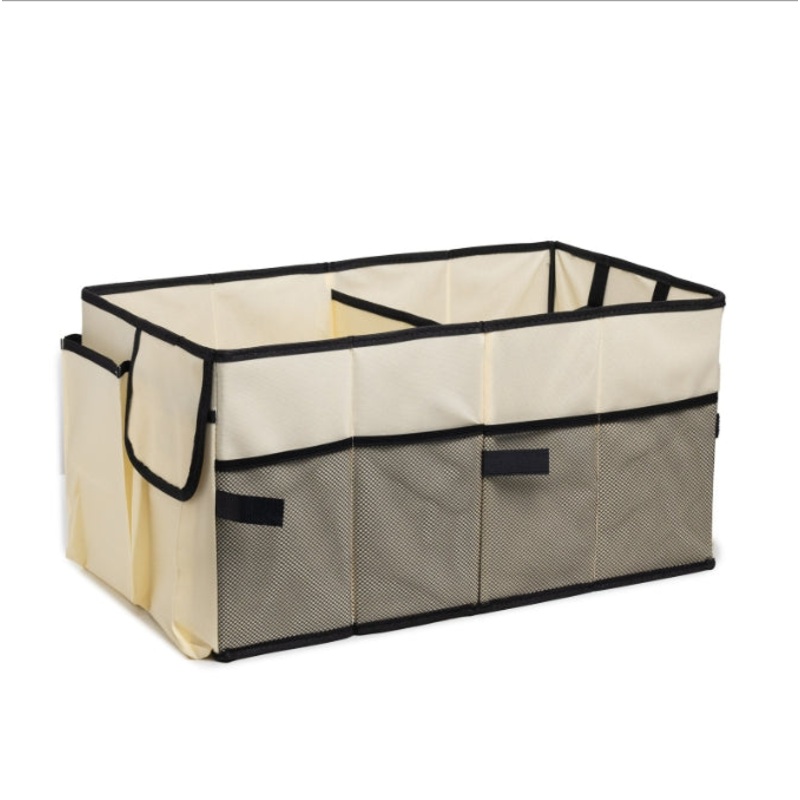 Off white Car Trunk Storage Box – Foldable Organizer