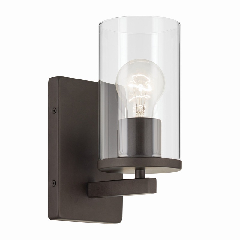 One Light Wall Sconce from the Crosby Collection in Olde Bronze Finish by Kichler