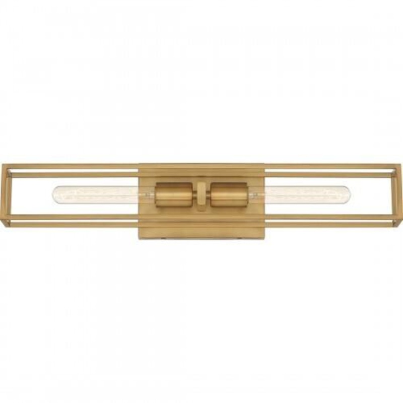 Quoizel LGN8624WS Leighton Bath 2 lights weathered brass Bath Light