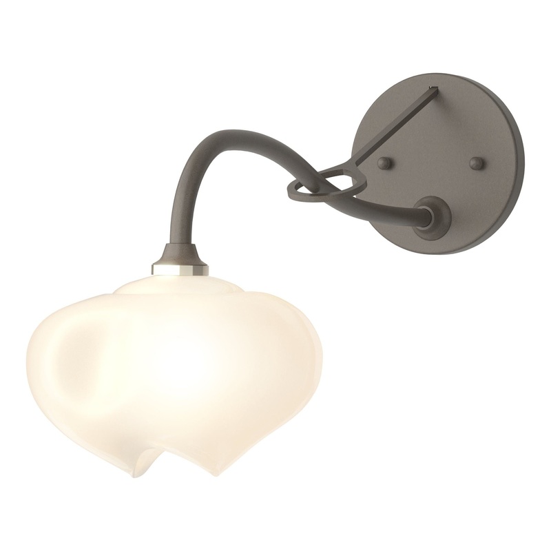 Ume 1-Light Long-Arm Sconce Dark Smoke