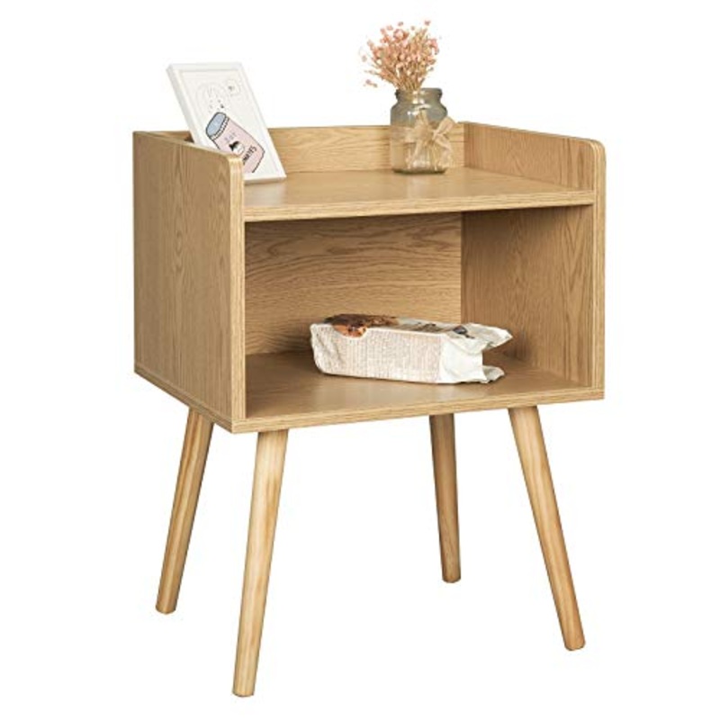 WOLTU TSR70hei Comodino Legno Organizzatore da Letto Comodini da Salotto Scompartimento