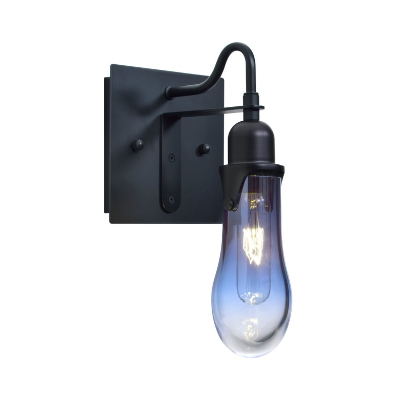 Besa 1WG-WISHBL-BK Wish One Light Wall Sconce Black