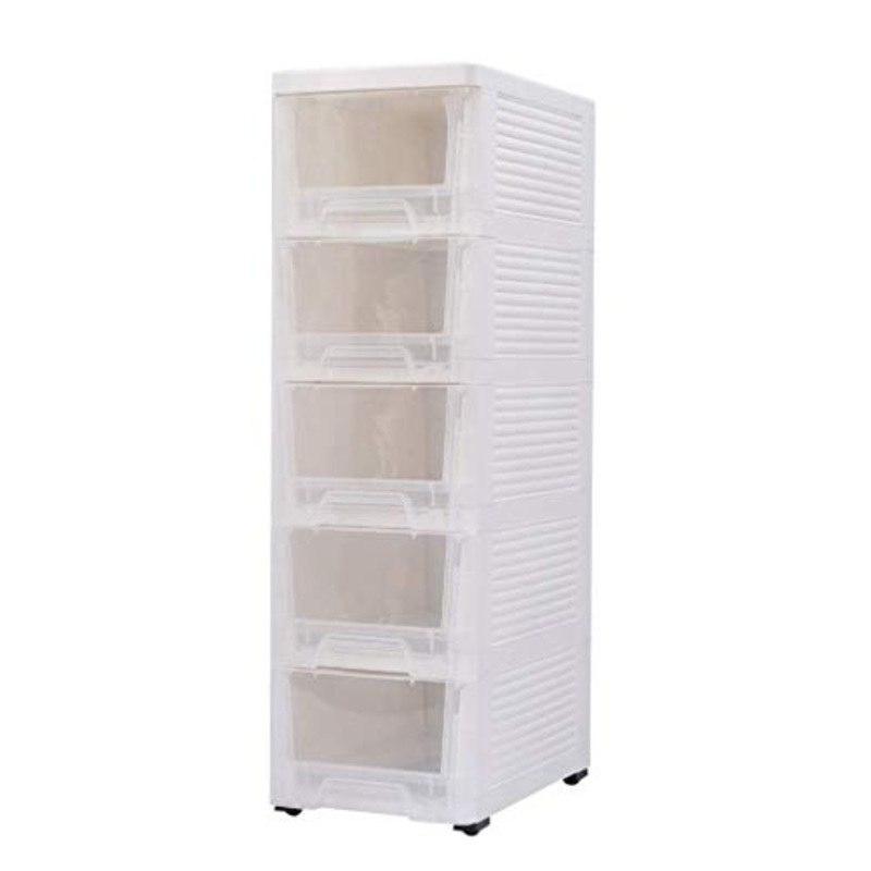 BUDBYU Armadio Laterale Stretto, Armadio Laterale Trapuntato Armadio cassettiera Armadio Bambino Armadio da Cucina cassettiera da Bagno risparmia Spazio