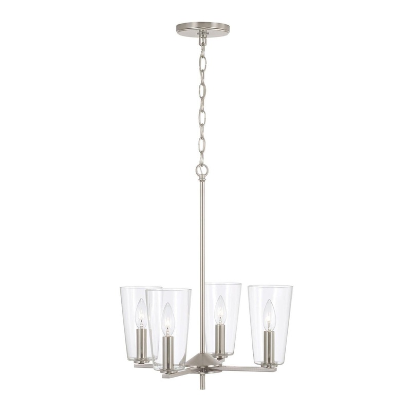 Capital Lighting 348641BN-538 Portman 4 Light Pendant Brushed Nickel