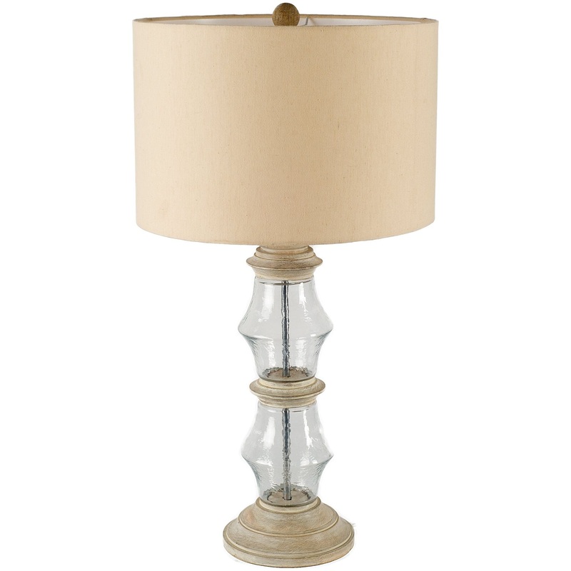 Dorado Table Lamp Brown Wood | Glass